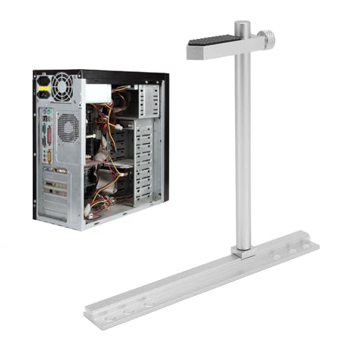 Grafikkarte GPU Klammerunterstützung, Grafikkarte Einstellbarer Anti Sag Halter Halterung, Aluminiumlegierung GPU Ständer 9 cm 12 cm 14 cm Lüfter für ITX MATX ATX Fälle (Silbere von ASHATA