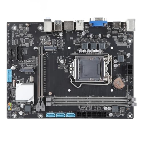 H311MK LGA1151 Computer-Motherboard, für H110, Dual-Channel-DDR4-SATA-3.0-Gigabit-Netzwerk-ATX-Motherboard für Mining-Desktop-Computer, HD-VGA-Ausgang, von ASHATA