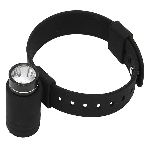 Handgelenk-LED-Taschenlampe, wasserdichte Wiederaufladbare LED-Armbanduhr-Taschenlampe, 3 Modi, für Nachtlauf, Outdoor-Wandern, Camping von ASHATA