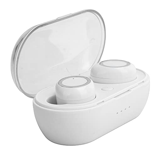 Headset Kabelloser -Kopfhörer -Ohrhörer Stereo-Kopfhörer 5.0-Headset -In-Ear-Kopfhörer mit Klarem Sound Clear (Weiss) von ASHATA