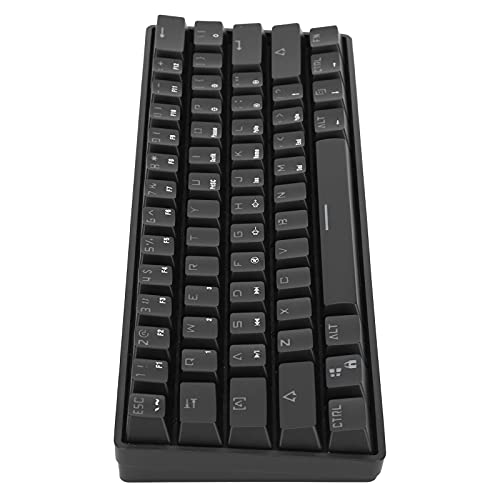 Kabellose/kabelgebundene Mechanische Tastatur, K28 61 Tasten Dual-Mode Tragbare Tastaturen, RGB-beleuchtete Gaming Mechanische Tastatur für PC-Spieler Laptop Arbeit von ASHATA