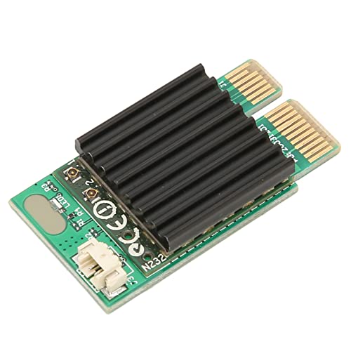 Kabelloser Gigabit-PCIe-Netzwerkadapter, für Bluetooth 4.0, 7260AC 1200Mbps 2.4G 5G Dualband-WiFi-Karte mit 2-in-1-Antenne und -Kabel von ASHATA