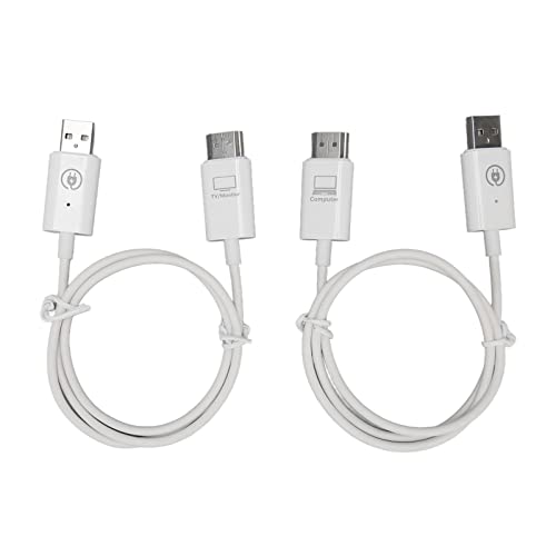 Kabelloser HDMI-Sender und -Empfänger, 1080P Wireless HDMI Extender Kit, Tragbarer HDMI-Display-Adapter für Streaming Vom Laptop, PC auf HDTV/Projektor, 60 Cm/23,6 Zoll Kabelloser HDMI-Sender und -Empfänger, 1080P Wireless HDMI Extender Kit, Tragbarer HDMI-Display-Adapter für Streaming Vom Laptop, PC auf HDTV/Projektor, 60 Cm/23,6 Zoll von ASHATA