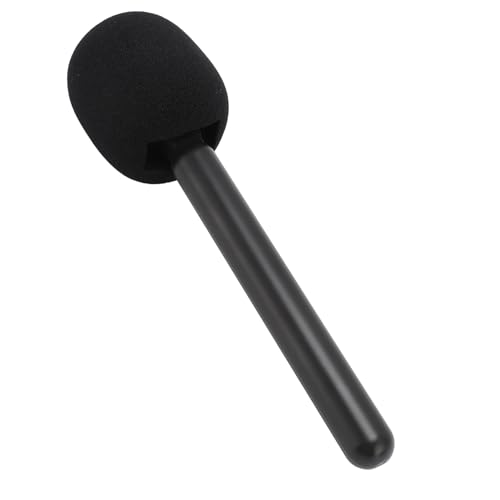 Kabelloser Mikrofon-Griff-Adapter mit Schaumstoff, Kabelloser Interview-Mikrofon-Griff-Adapter für Mic 1/2, für Rode Wireless Go 2, für Hollyland Lark M1 C1 150, für Synco G1, von ASHATA
