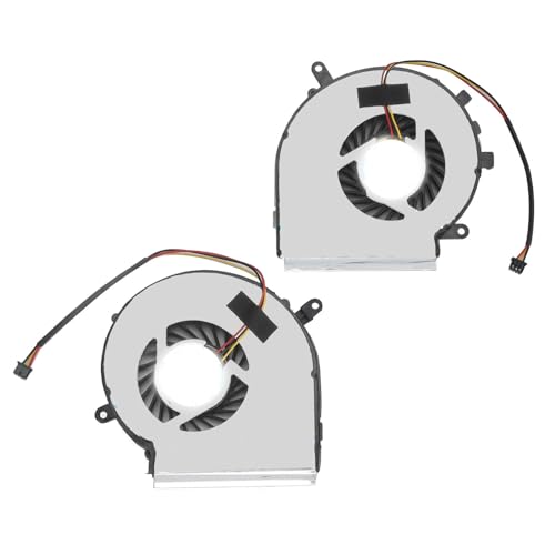 Laptop-CPU-GPU-Lüfter, CPU-GPU-Lüfter für MSi GE62 GE72 PE60 PE70 GL62 GL72 GP62 GP72 MS 16J1 MS 16J5 MS 1791 MS 1795 3-poliger Laptop-Lüfter von ASHATA