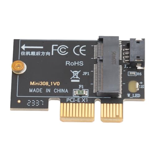 M.2 zu PCIE X1 Adapterkarte, Hochgeschwindigkeits Datenübertragung, Steckbares Design, für Desktop Motherboards von ASHATA