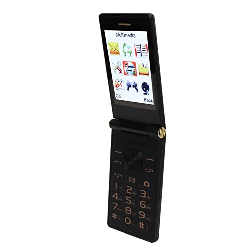 M3 1 Clamshell-Handy, 2G-Großbild-Handy, Langes Standby-Klapptelefon, 5900 MAh, Dual-SIM, Modisches Senioren-Telefon von ASHATA