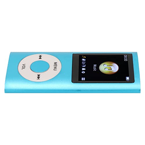 MP4-Player, Tragbare Verlustfreie Musik MP3 MP4-Player-Unterstützung Speicherkarten Student Walkman Slim 1,8-Zoll-LCD-Bildschirm, Unterstützt Sleep Shutdown, Kindergeschenke (Blau) von ASHATA