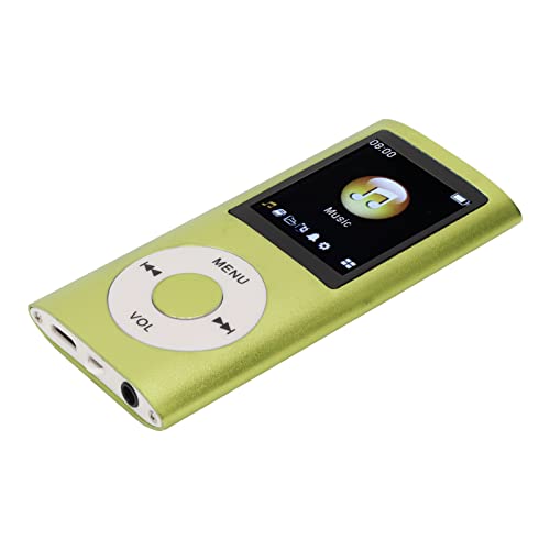 MP4-Player, Tragbare Verlustfreie Musik MP3 MP4-Player-Unterstützung Speicherkarten Student Walkman Slim 1,8-Zoll-LCD-Bildschirm, Unterstützt Sleep Shutdown, Kindergeschenke (Grün) von ASHATA