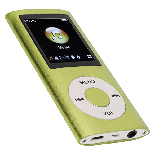 MP4-Player, Tragbare Verlustfreie Musik MP3 MP4-Player-Unterstützung Speicherkarten Student Walkman Slim 1,8-Zoll-LCD-Bildschirm, Unterstützt Sleep Shutdown, Kindergeschenke (Grün) von ASHATA