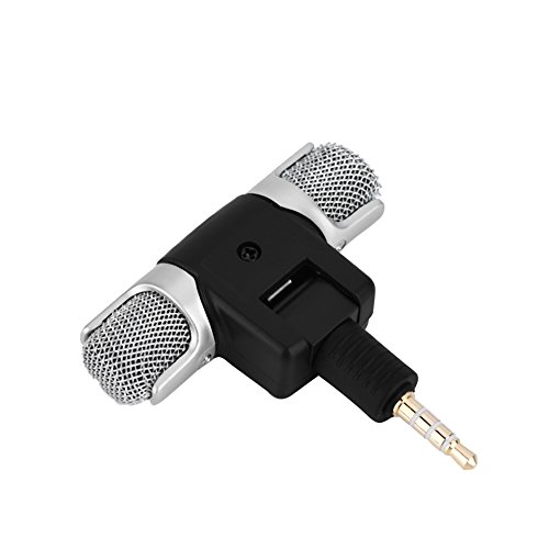 Mikrofon für Mobiltelefone, Mikrofon mit 3,5-mm-Audiostecker, Plug and Play, für Andriod, für iPhones, für Tablet-Laptop und Andere Geräte mit 3,5-mm-Klinke von ASHATA