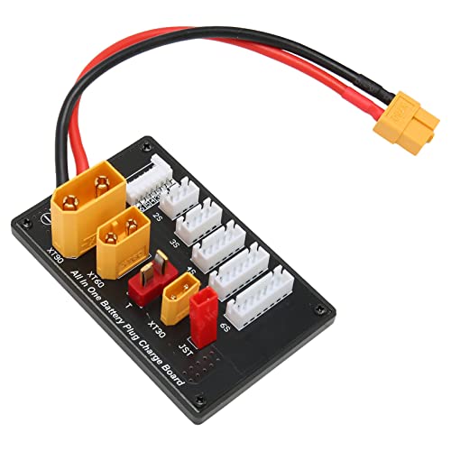 Multifunktions-Ladeplatine, Lipo-Akku-Parallel-Ladeplatine Fünf in Einem, XT30 XT60 XT90 JST T-Anschluss Multi-Ladeplatte für Imax B6 B6AC IDST Q6 Lite Multifunktions-Ladeplatine, Lipo-Akku-Parallel-Ladeplatine Fünf in Einem, XT30 XT60 XT90 JST T-Anschluss Multi-Ladeplatte für Imax B6 B6AC IDST Q6 Lite von ASHATA