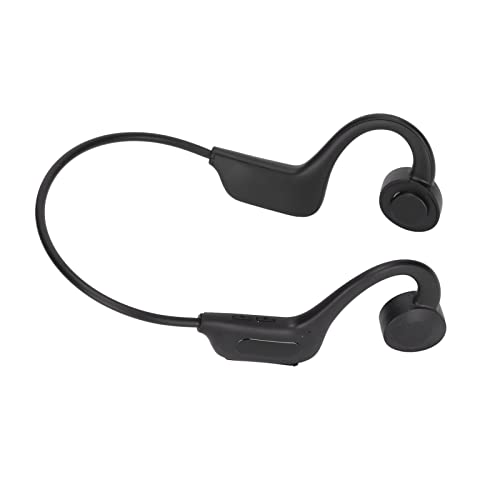 Open-Ear-Kopfhörer, Kabellose Bluetooth-Kopfhörer Q33 Air Conduction Over-Ear-Kopfhörer Stilvolle Sportkopfhörer Zum Wandern, Fahren, Laufen, Radfahren, mit Tf-Kartenspeicher, Bluetooth(Schwarz) von ASHATA