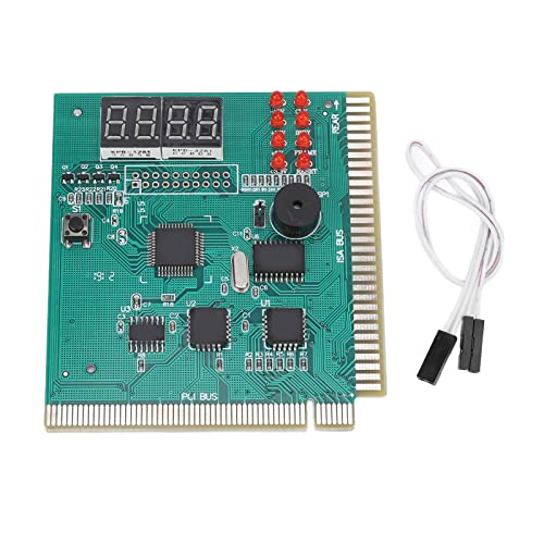 PC-Diagnosekarte, 4-stellige Karte, Modulplatinentest, Messmodul, Debug-Postkarte, Standard-PCI-ISA-Port, Dual-Postcode-Anzeige, Desktop-Diagnosekarte für PC-Hauptplatine von ASHATA