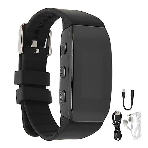 Recorder Watch, 16GB Digital Voice Recorder Watch Armband Aufnahmegerät, Noise Cancelling 13H Recording Digital Armband Voice Recorder mit Zeitanzeige von ASHATA