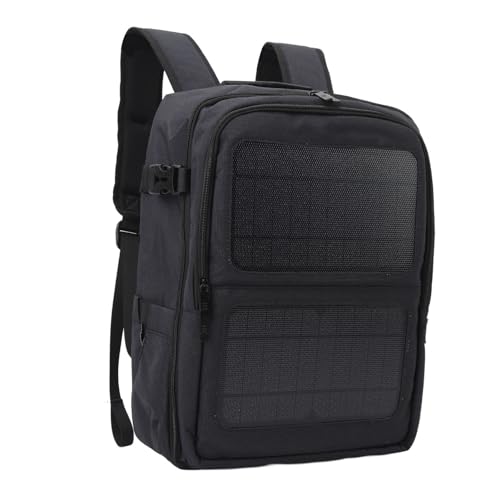 Reise Solar Rucksack, Leichter Wasserdichter Solar Rucksack, 12 W Solarpanel Aufladung für Mobiltelefone, 5 V Geräte Stromversorgung für Fotografie, Digitale Spiegelreflexkamera von ASHATA