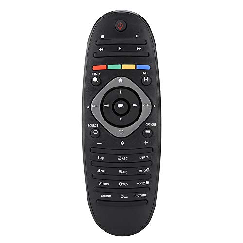 Richer-R Ersatz Fernbedienung, Ersatz TV Fernbedienung Universal Fernbedienung,Tragbar TV Fernseher Remote Control für TV Schwarz von ASHATA