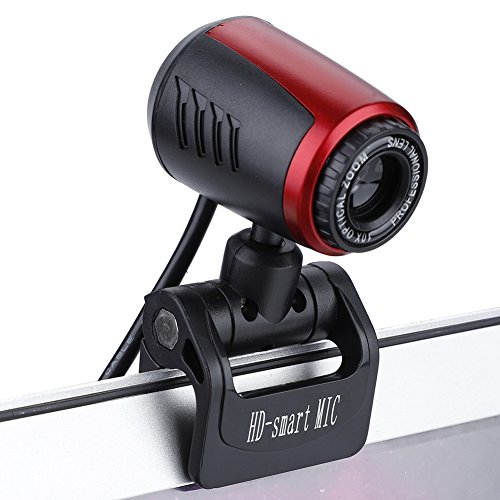 Richer-R HD Webcam, HD USB PC Webcam Web Cam Camera,Horizontal 360 ° Drehen USB 2.0 Webkamera mit Digital Mikrofon für PC Laptops Desktop Videotelefonie MSN/Yahoo/Skype usw. von ASHATA