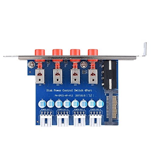 Richer-R HDD Power Control Switch, Festplattenlaufwerk SATA Drive Switcher Umschalter mit IDE 2xSATA 15Pin Eingangsschnittstellen für Desktop PC Computer von ASHATA