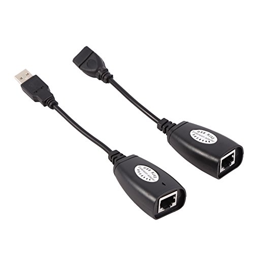 Richer-R USB Netzwerkadapter, LAN Adapter USB 2.0 Netzwerk USB auf RJ45 Ethernet Adapter,Gigabit Ethernet Adapter,Geeignet für Cat5 / RJ45 / Cat6 Patchkabel mit PC schwarz von ASHATA