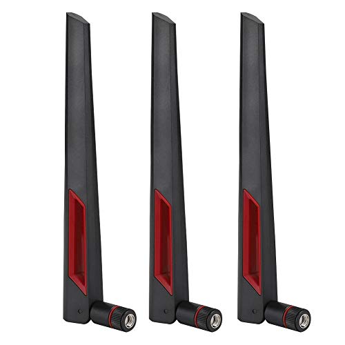 Router Gain Antenne,ASHATA 3PCS 2.4G/5.8G Doppelband SMA 8DBi High Gain Router Antenne, 8db SMA Rundstrahlantenne von ASHATA