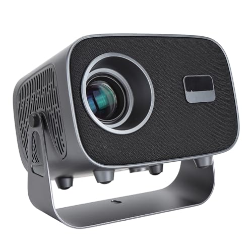 Small Projektor mit WLAN und Bluetooth, Smart Projektor für Android TV 11.0, Tragbarer Projektor, Decken Videoprojektor, Outdoor Filmprojektor mit 360° Verstellbarem Ständer (EU) von ASHATA