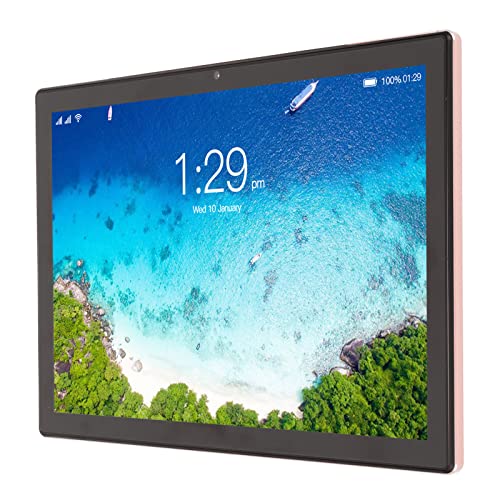 Tablet 10 Zoll, Tragbares Tablet, Unterstützung für 4G-Netzwerkanrufe, 4 G RAM, 64 GB ROM, 2,4 G, 5 G, Tragbares Dual-Band-WiFi-Tablet für 10, Arbeit, Studium, Schreiben, Malen von ASHATA