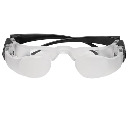 Tragbare TV-Lupen, Angel-Teleskop-Brille, 4-fache Vergrößerung, Manueller Fokus, Lupe, Freihändige Angel-Fernglas-Brille für Outdoor-Beobachtung (Hyperopia-Version) von ASHATA