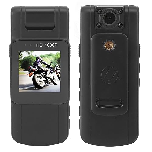 Tragbare Versteckte Kamera, 1080P-Kleinkörperkamera, 1080P-Nachtsicht-Weitwinkel-Rückenclip, Typ-C-Lade-Taschenkamera für Treffen mit Strafverfolgungsbehörden von ASHATA