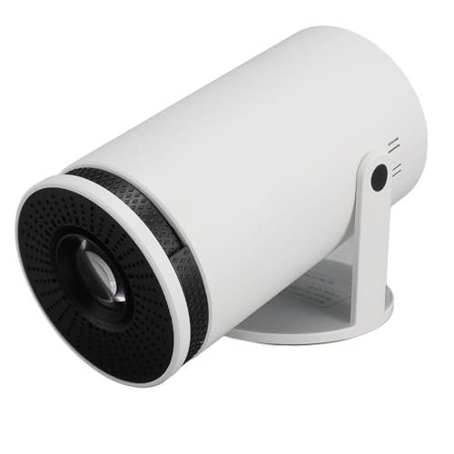 Tragbarer 1080P Projektor, Kleiner Projektor, 5G WiFi BT 1G Plus 8G für 11.0 Telefon, Kabelloser Tragbarer Projektor mit Gleichem Bildschirm für zu Hause Im Freien (EU) von ASHATA