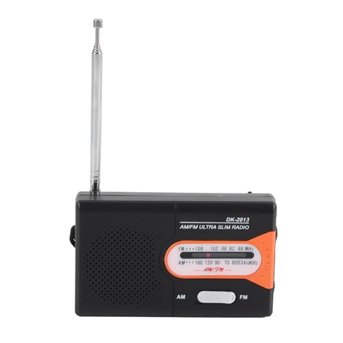 Tragbares Radio AM FM, Transistor Radio, Batteriebetriebener Batterie, Batterie Nicht Inbegriffen, mit Lautsprecher und Kopfhörerbuchse für den Innen und Notfallgebrauch zu Hause Tragbares Radio AM FM, Transistor Radio, Batteriebetriebener Batterie, Batterie Nicht Inbegriffen, mit Lautsprecher und Kopfhörerbuchse für den Innen und Notfallgebrauch zu Hause von ASHATA