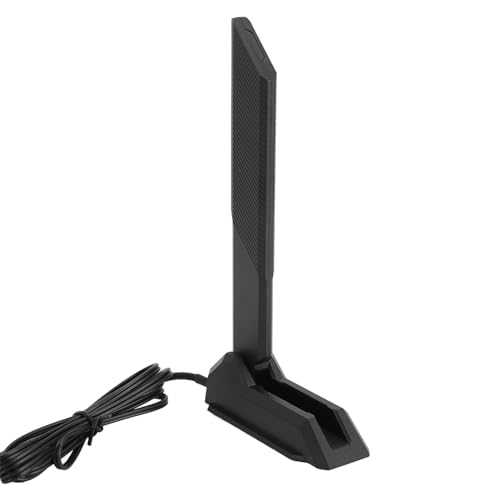 Tri-Band-WLAN-Antenne, Ewige WLAN-Antenne für PC-Desktop, mit SMA-Anschluss 2,4 G 5,8 G 6 G Tri-Band 12 DBi Magnetische SMA-WLAN-Verlängerungsantenne mit Hoher Verstärkung von ASHATA