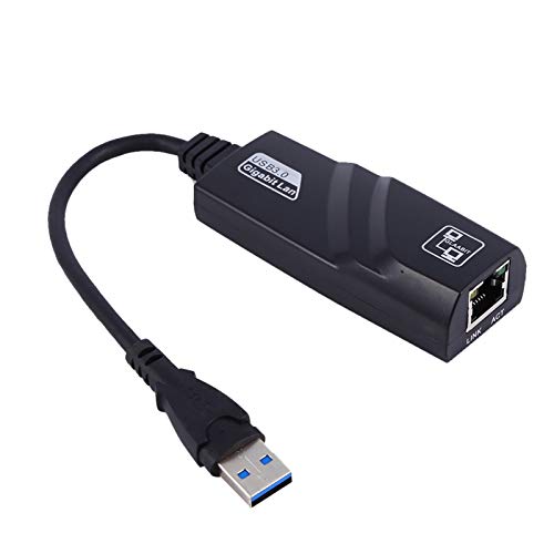 USB 3.0 zu RJ45 Adapter, USB Netzwerkadapter SuperSpeed ​​USB 3.0 zu RJ45 Gigabit Ethernet Netzwerkadapter, USB RJ45 Lan Ethernet Netzwerkkarte für schnelle Dateiübertragungen oder Streaming Downloads von ASHATA