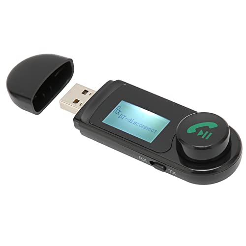 USB-Audio-Sender Bluetooth-Adapter mit LCD -Bildschirmunterstützung Multi-Geräte-Verbindung, Verlustfreie Übertragung, Bluetooth-Dongle-Empfänger-Sender für Switch-PC-Kopfhörerlautsprecher Usw. von ASHATA