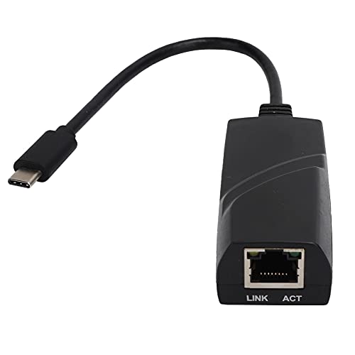 USB-C-Ethernet-Adapter, Tragbarer Typ-C-auf-RJ45-Gigabit-1000-Mbit/s-Ethernet-Adapter, für Windows 10/8/7 / Windows Visat/Windows XP/OS X 10.6 oder Höher/für Linux USB-C-Ethernet-Adapter, Tragbarer Typ-C-auf-RJ45-Gigabit-1000-Mbit/s-Ethernet-Adapter, für Windows 10/8/7 / Windows Visat/Windows XP/OS X 10.6 oder Höher/für Linux von ASHATA