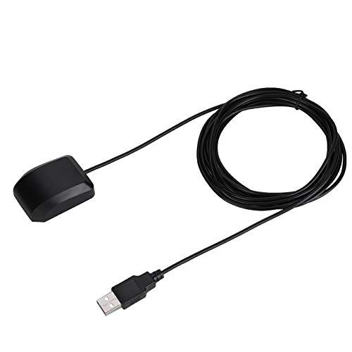 USB GPS Empfänger Antenne,2 IN 1 Auto GPS GLONASS Active Receiver Antenne Adapter,Outdoor Navigator USB GPS+GLONASS Signale mit 3 Meter Kabel für Laptop PC Auto Navigation von ASHATA