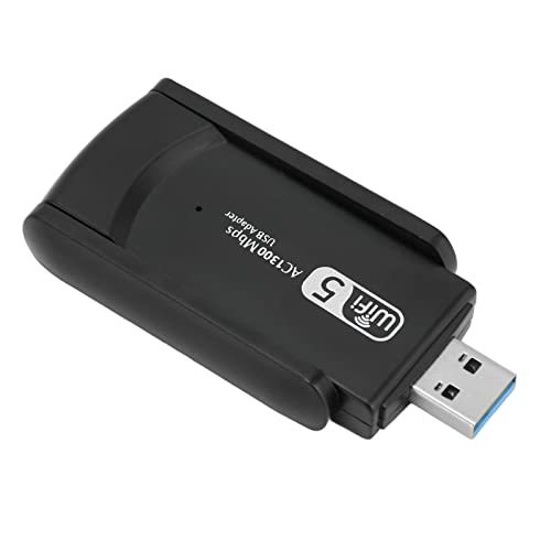 USB-WLAN-Adapter, WLAN-Adapter, PC-Dualband-Wireless-Dongle, USB 3.0-Schnittstelle AP-Startmodus für Mobiltelefone, Tablets, Laptops von ASHATA