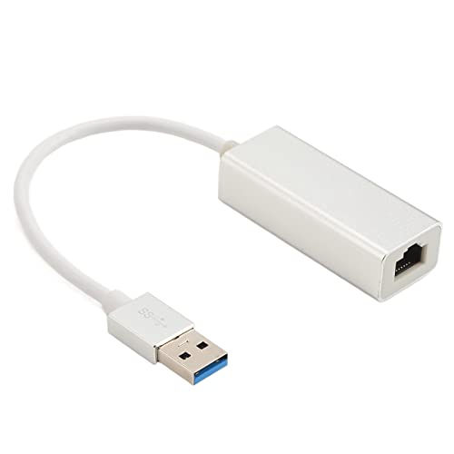 USB-auf-Ethernet-Adapter, 10M 100M 1000M USB 3.0 auf RJ45 Gigabit-Ethernet-LAN-Netzwerkadapter, USB-RJ45-Hub-Dockingstation für Win7 8 10 XP, für Vista, für Linux Usw von ASHATA