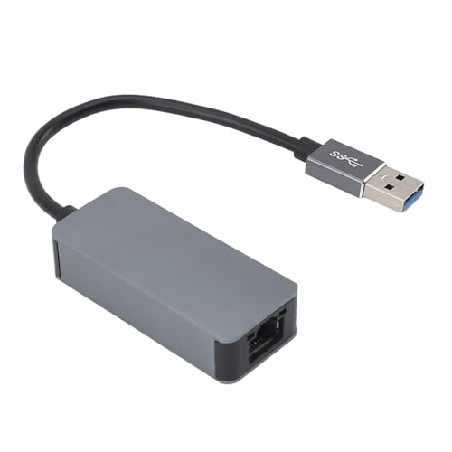 USB-auf-Ethernet-Adapter, USB 3.0 auf 2,5 G Ethernet-Adapter, 100 M/1000 M/1 G/2,5 G RJ45-Internetadapter, Gigabit-Ethernet-LAN-Netzwerkadapter, für Windows, für OS X von ASHATA