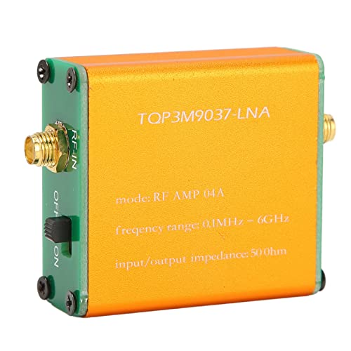 ASHATA Ultra-rauscharmes Verstärker-LNA-Modul, Breitband-Frequenz von 0,1 MHz Bis 6 GHz, 20 DB High-Gain-LNA-HF-Leistungsvorverstärkermodul für Kurzwelle von ASHATA