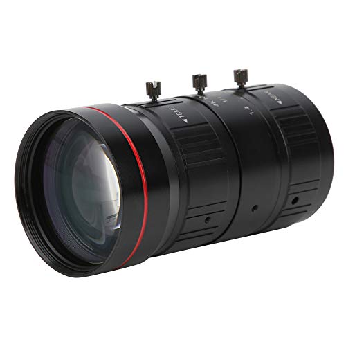 Zoomobjektiv Hochwertiges Kameraobjektiv mit Verzerrungsarmem CCTV-Objektiv für C-Mount-Kameras von ASHATA