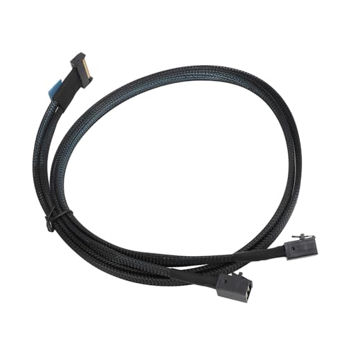 für MCIO 8i zu 2 SFF 8643 Kabel, PCIe 5.0 für Server Data Center 31,5 Zoll, für MCIO X8 zu SAS HD SFF 8643 Kabel Kompatibel mit SCSI SAS für MCIO 8i zu 2 SFF 8643 Kabel, PCIe 5.0 für Server Data Center 31,5 Zoll, für MCIO X8 zu SAS HD SFF 8643 Kabel Kompatibel mit SCSI SAS von ASHATA