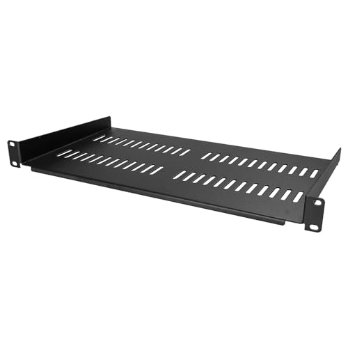 1U Server Rack Universelles Belüftetes Rack Auslegerfach Für 19-Zoll Netzwerkgeräte Rack Und Schrank – Robustes 1U Rack Schrankregal Für Rack Robustes Stahlregal 22 7 Kg von ASHLUYAK