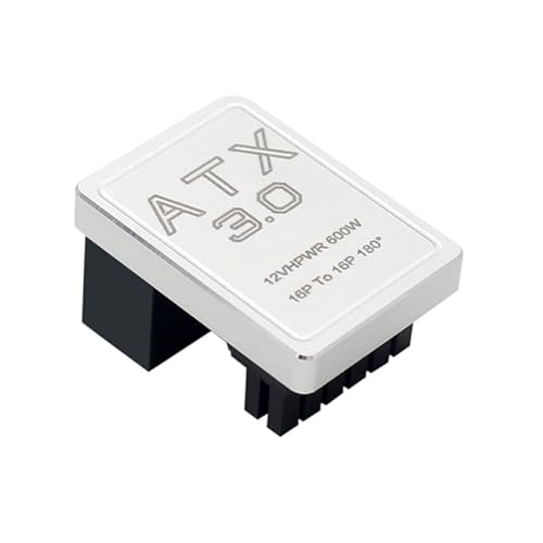 ASHLUYAK Grafikkarte GPU-Netzteiladapter 180-Grad-U-Turn-Anschluss 12 + 16P auf 16P für Desktop-Chassis-Kartenkabel PH316 GPU PCIe5.0 16Pin auf 16P U-Turn, Silver von ASHLUYAK