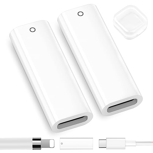 2Pack Ladeadapter für Apple Pencil 1st Gen für iPad 10th,USB C auf Apple Pencil Adapter Bluetooth Pairing Typ C Kable Female auf Female für Lightning Charger Connector für iPad 10th Gen(2022) von ASKUBSKU