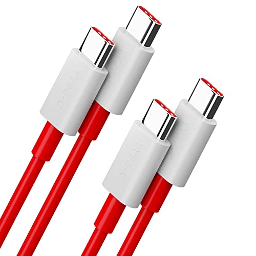 ASKUBSKU USB C Kabel für OnePlus 11 10T 5G, SUPERVOOC Schnellladung USB C Kabel USB C auf USB C 2M, Super Flash Kabel Typ C für OnePlus Nord 3 2 2T Nord CE 3 Lite 10 Pro Pad OPPO Find Realme, 2 Stück von ASKUBSKU