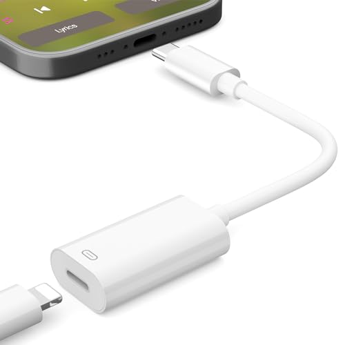 ASKUBSKU für Lightning USB C Adapter für iPhone 15 Pro Max 15 Plus 5G iPad 10 2022, Audio Adapter Lightning auf USB C, Typ C Aux Kopfhörer Adapter Laden Datenübertragung 3 In 1 für iPad Air Pro Mini von ASKUBSKU