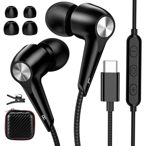 USB C Kopfhörer für Samsung A55 5G A35 Galaxy A54 A34,HiFi Stereo In Ear Headset USB C Anschluss mit Kabel ENC Mikrofon Geräuschabschirmung Typ C Ohrhörer für iPhone 16 15 Pro Pixel 9 8 7 Xiaomi 14 13 USB C Kopfhörer für Samsung A55 5G A35 Galaxy A54 A34,HiFi Stereo In Ear Headset USB C Anschluss mit Kabel ENC Mikrofon Geräuschabschirmung Typ C Ohrhörer für iPhone 16 15 Pro Pixel 9 8 7 Xiaomi 14 13 von ASKUBSKU