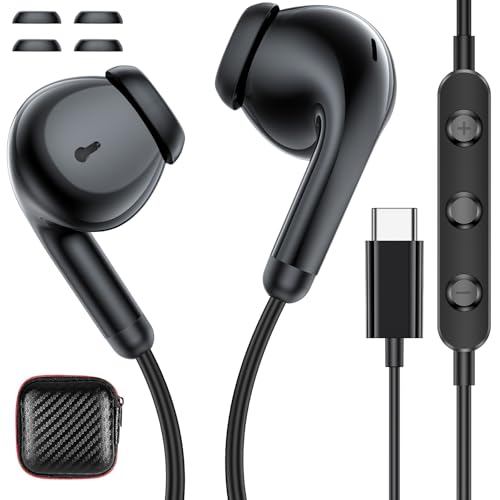 USB C Kopfhörer In Ear für Xiaomi Redmi Note 13 Pro+ 14 Pro+ 5G,Ohrhörer mit Kabel Mikrofon HiFi Stereo Typ C Headset USB C Anschluss für Samsung Galaxy A55 A54 S24 FE S23 iPad iPhone 16e 15 Pixel 9 8 USB C Kopfhörer In Ear für Xiaomi Redmi Note 13 Pro+ 14 Pro+ 5G,Ohrhörer mit Kabel Mikrofon HiFi Stereo Typ C Headset USB C Anschluss für Samsung Galaxy A55 A54 S24 FE S23 iPad iPhone 16e 15 Pixel 9 8 von ASKUBSKU