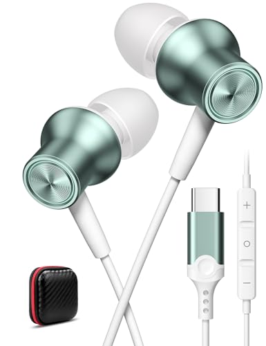 USB C Kopfhörer für Pixel 8 8a 9 Pro Google 7a 5G,Magnetisch In Ear Typ C Ohrstöpsel mit Mikrofon Kabel,Kopfhörer USB C Anschluss Headset für Samsung Galaxy A34 A54 A55 iPhone 16 15 Mi Poco X7 X6 Pro USB C Kopfhörer für Pixel 8 8a 9 Pro Google 7a 5G,Magnetisch In Ear Typ C Ohrstöpsel mit Mikrofon Kabel,Kopfhörer USB C Anschluss Headset für Samsung Galaxy A34 A54 A55 iPhone 16 15 Mi Poco X7 X6 Pro von ASKUBSKU